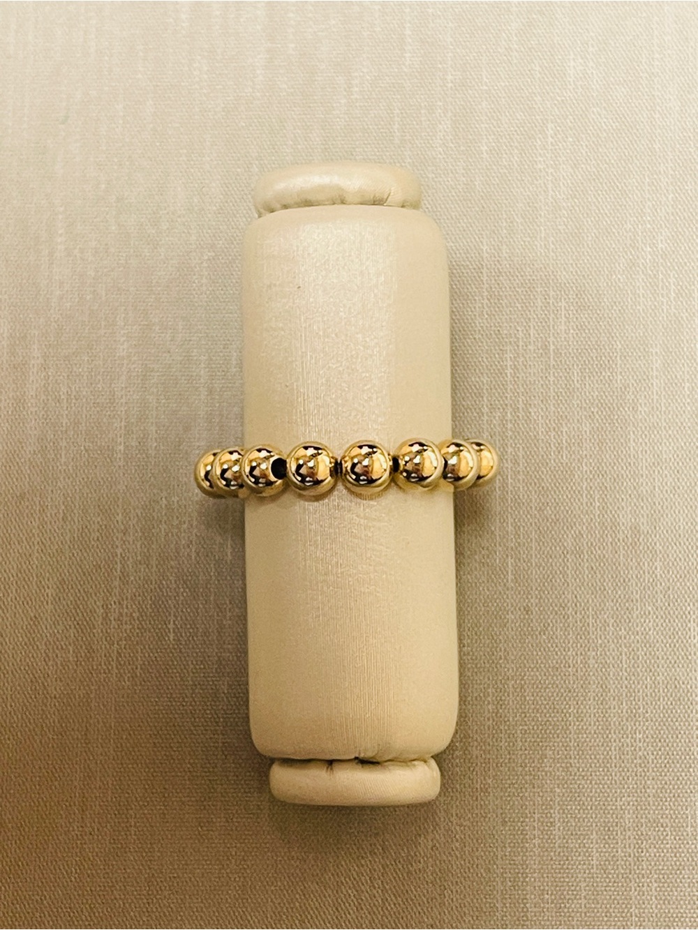 NWOT Gold Filled Bead Stretch Ring